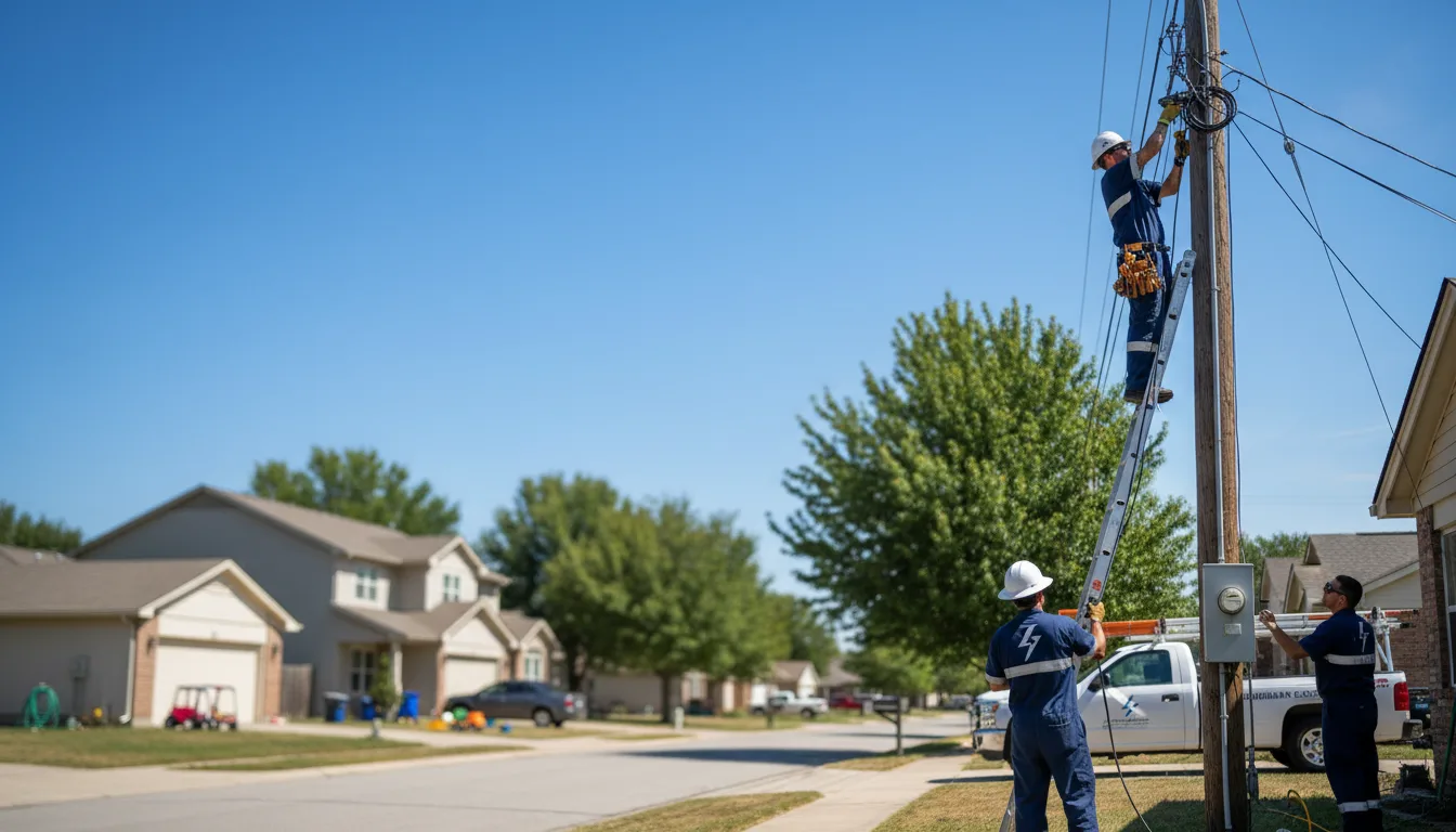Residential electrician providing installation services in Arco, MN